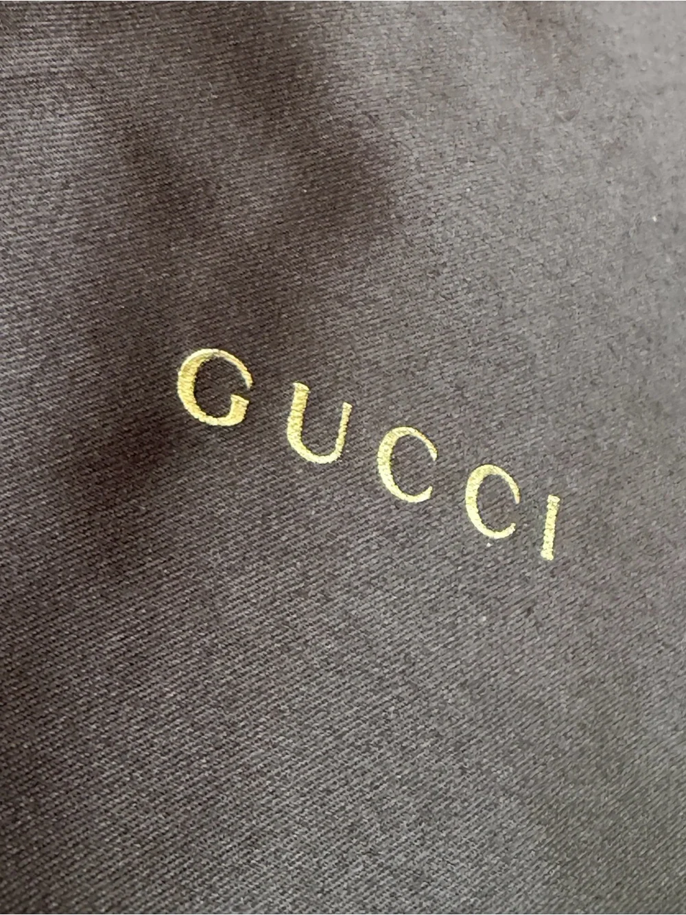 Gucci Black Drawstring Dust Bag & Cream Eyeglass Cleaning Cloth Lot